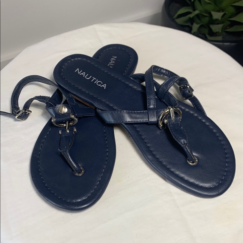 Nautica Blue Sandals Nautical Style Casual